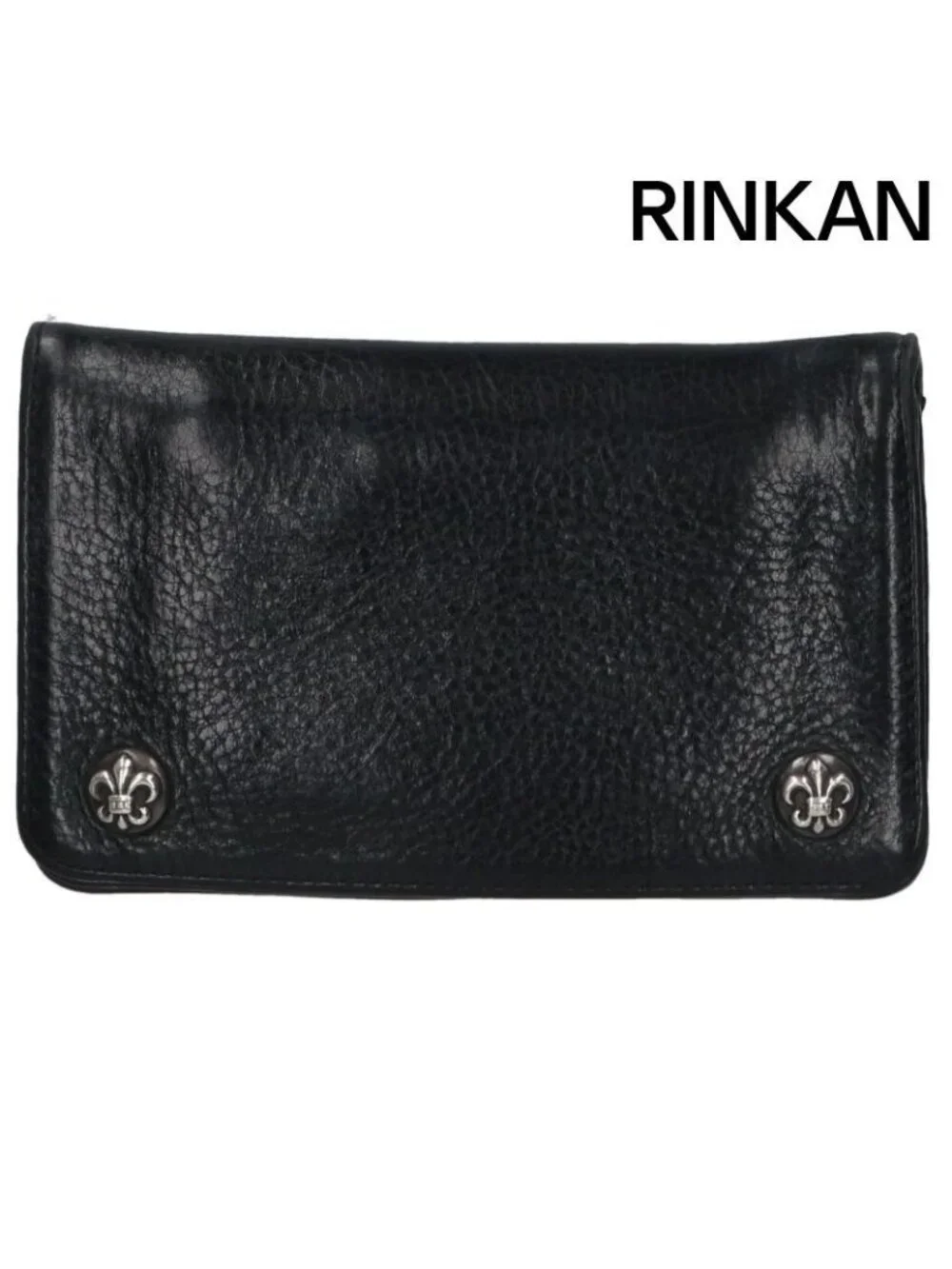 Chrome Hearts BS Flare Button Leather Wallet